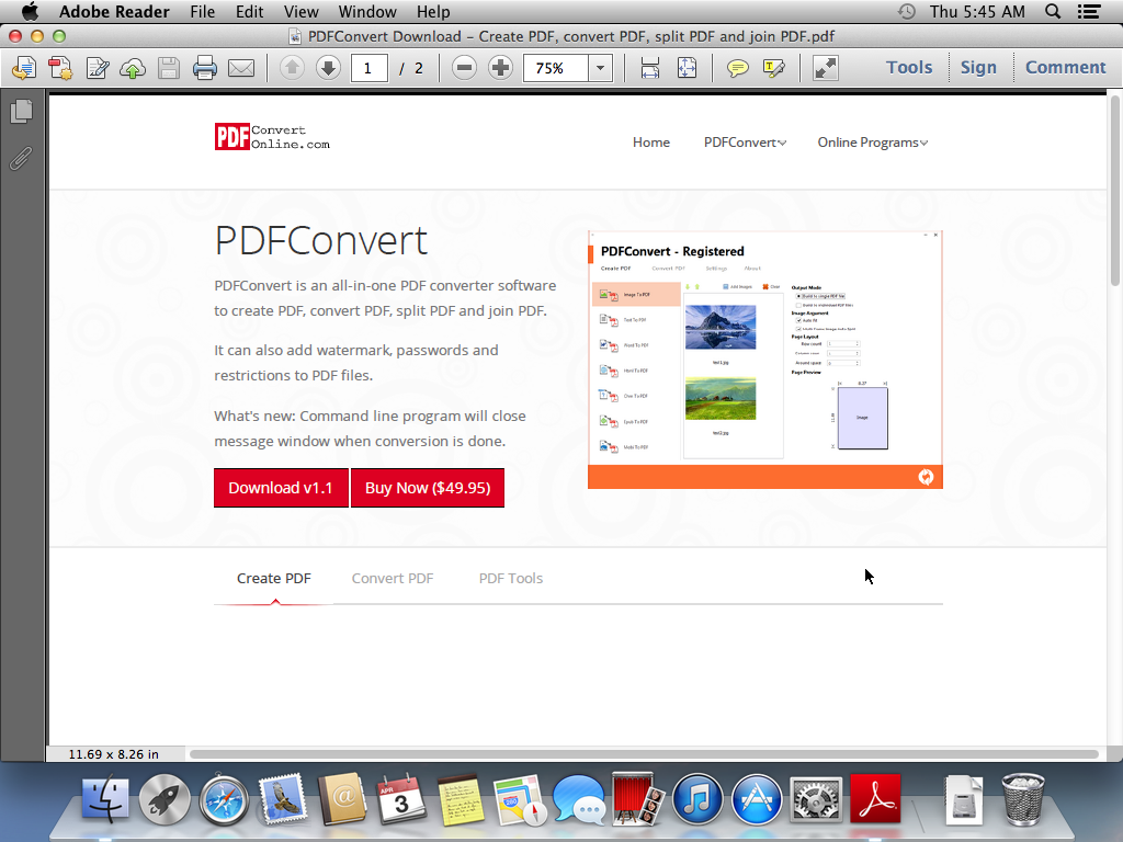 Adobe reader dc for mac or windows